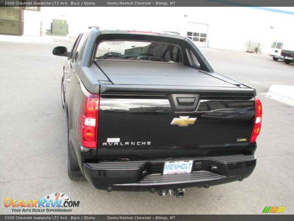 2008 Chevrolet Avalanche LTZ 4x4 Black / Ebony Photo #7