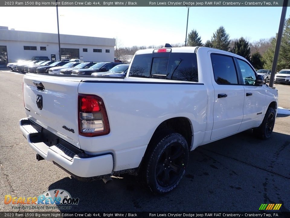2023 Ram 1500 Big Horn Night Edition Crew Cab 4x4 Bright White / Black Photo #5
