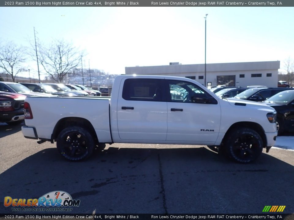 2023 Ram 1500 Big Horn Night Edition Crew Cab 4x4 Bright White / Black Photo #6