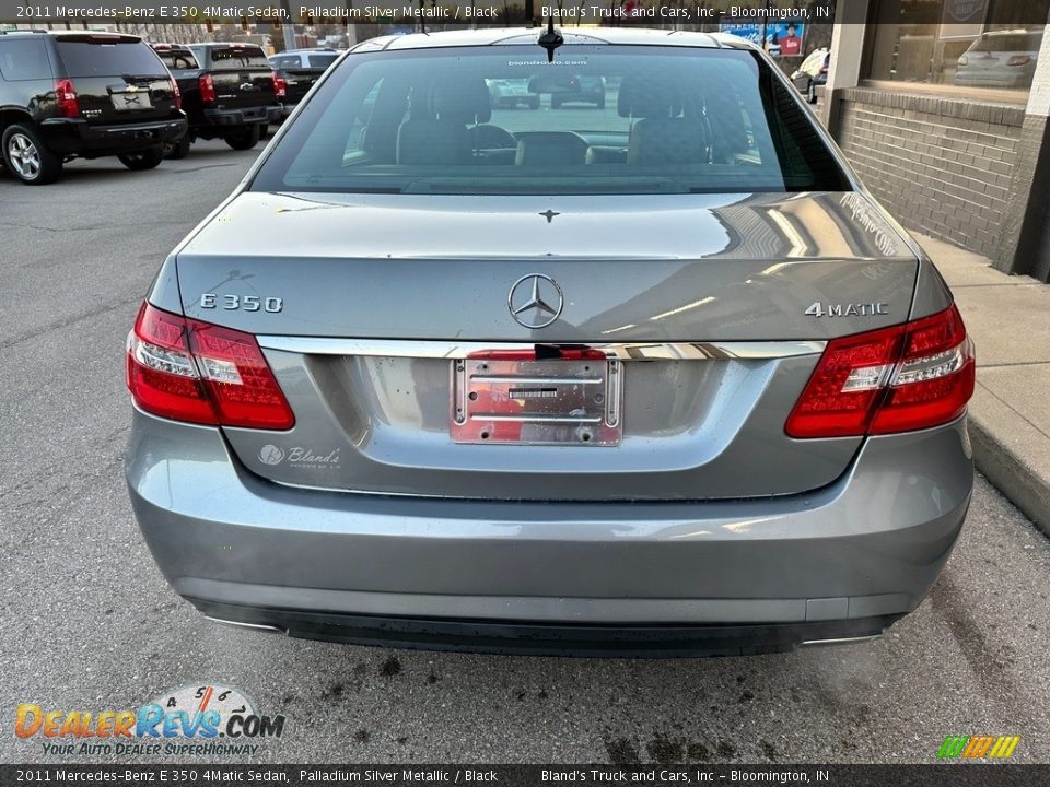 2011 Mercedes-Benz E 350 4Matic Sedan Palladium Silver Metallic / Black Photo #35