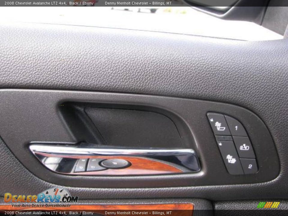 2008 Chevrolet Avalanche LTZ 4x4 Black / Ebony Photo #12