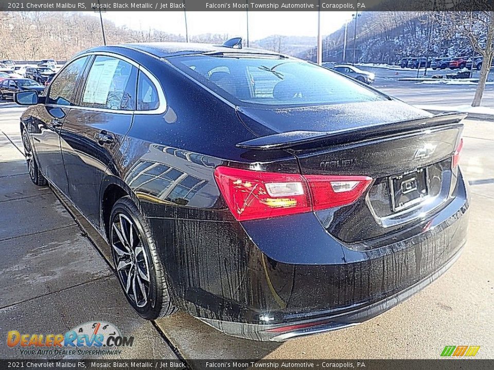 2021 Chevrolet Malibu RS Mosaic Black Metallic / Jet Black Photo #5