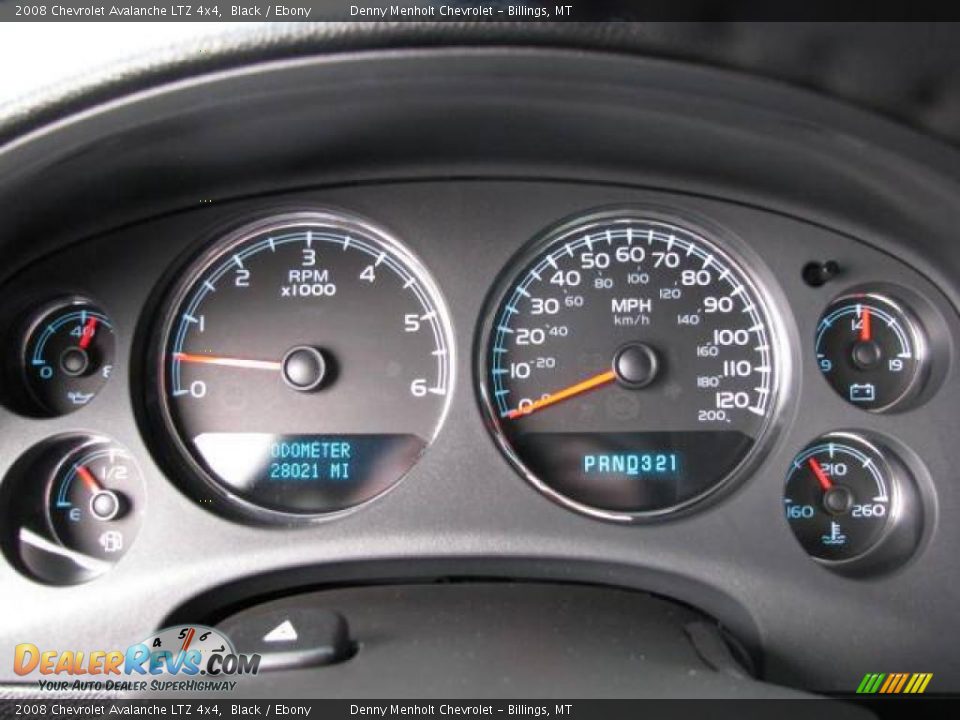 2008 Chevrolet Avalanche LTZ 4x4 Black / Ebony Photo #13