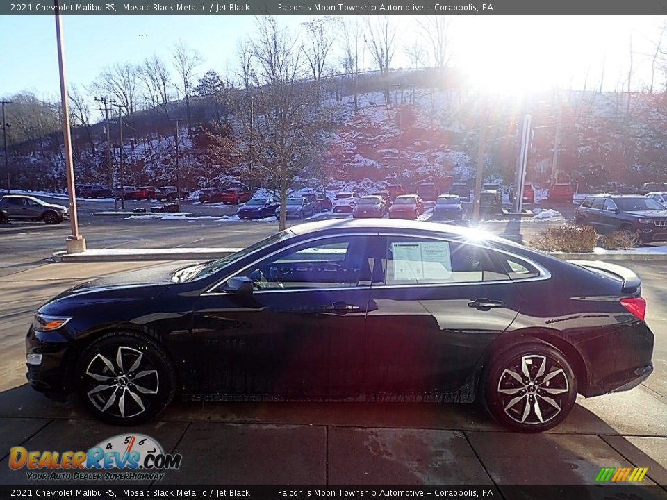 2021 Chevrolet Malibu RS Mosaic Black Metallic / Jet Black Photo #6