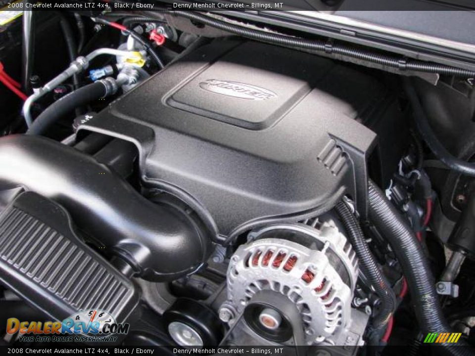 2008 Chevrolet Avalanche LTZ 4x4 Black / Ebony Photo #14