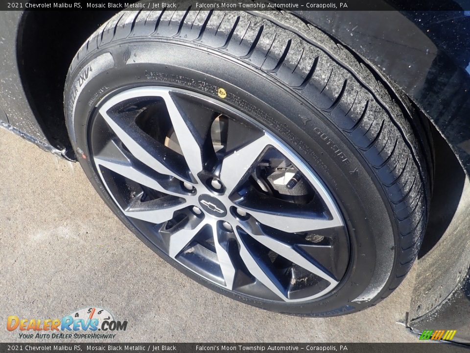 2021 Chevrolet Malibu RS Mosaic Black Metallic / Jet Black Photo #10