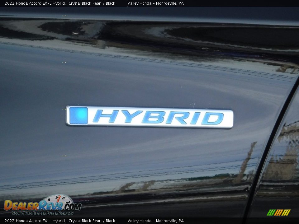 2022 Honda Accord EX-L Hybrid Crystal Black Pearl / Black Photo #3