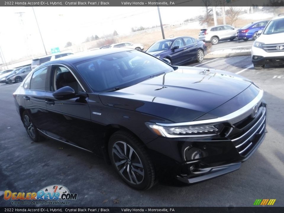 2022 Honda Accord EX-L Hybrid Crystal Black Pearl / Black Photo #7