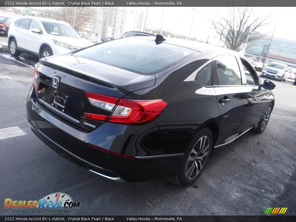 2022 Honda Accord EX-L Hybrid Crystal Black Pearl / Black Photo #8