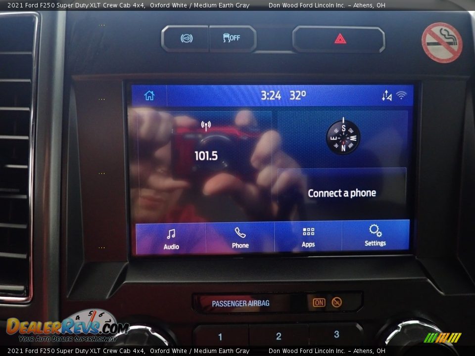 2021 Ford F250 Super Duty XLT Crew Cab 4x4 Oxford White / Medium Earth Gray Photo #13