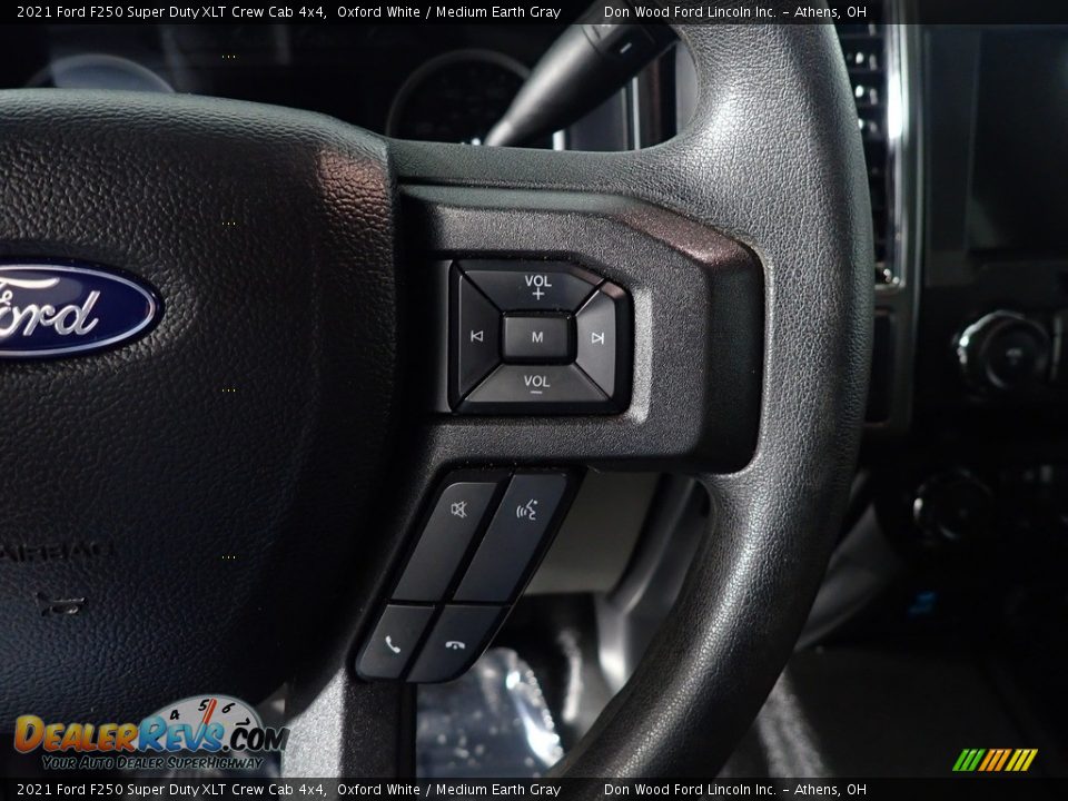 2021 Ford F250 Super Duty XLT Crew Cab 4x4 Oxford White / Medium Earth Gray Photo #21