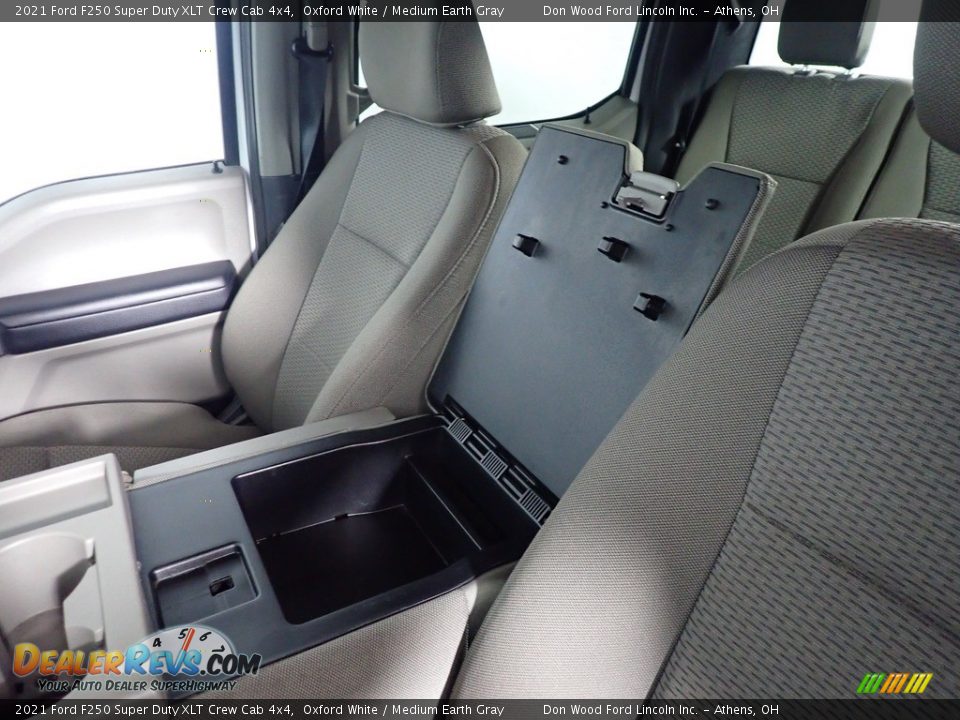 2021 Ford F250 Super Duty XLT Crew Cab 4x4 Oxford White / Medium Earth Gray Photo #25