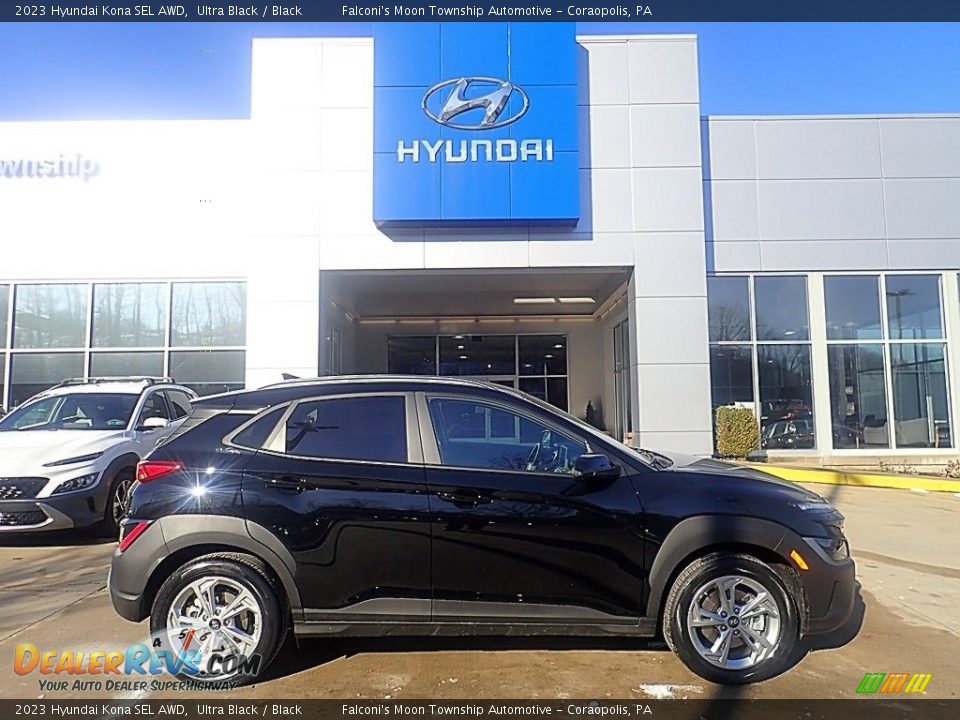 2023 Hyundai Kona SEL AWD Ultra Black / Black Photo #1