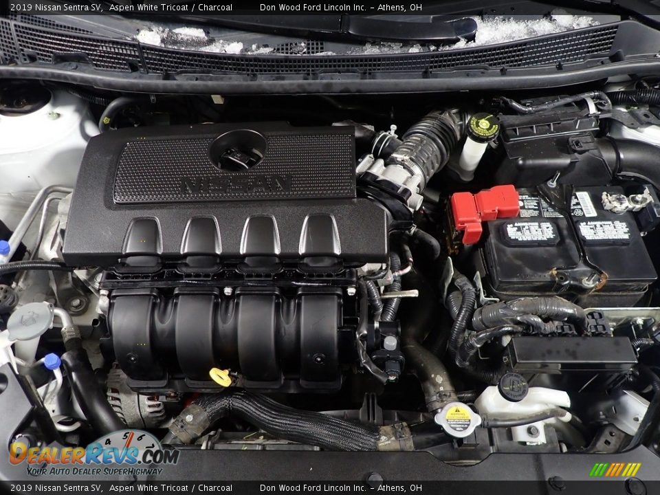 2019 Nissan Sentra SV Aspen White Tricoat / Charcoal Photo #8