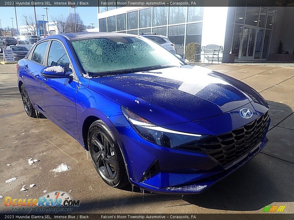2023 Hyundai Elantra SEL Intense Blue / Black Photo #9