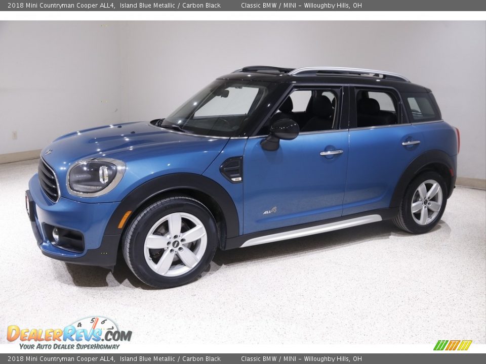 2018 Mini Countryman Cooper ALL4 Island Blue Metallic / Carbon Black Photo #3