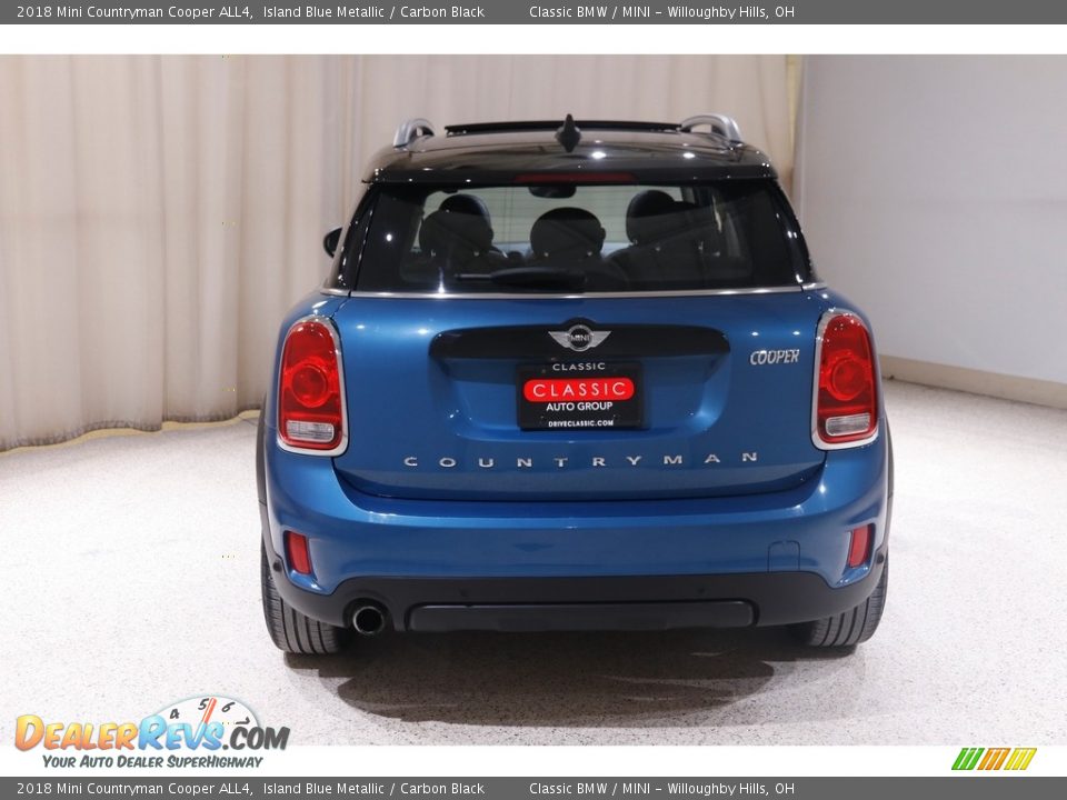 2018 Mini Countryman Cooper ALL4 Island Blue Metallic / Carbon Black Photo #18