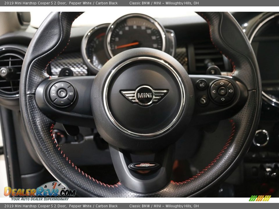 2019 Mini Hardtop Cooper S 2 Door Pepper White / Carbon Black Photo #7