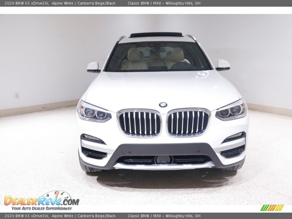 2020 BMW X3 xDrive30i Alpine White / Canberra Beige/Black Photo #2