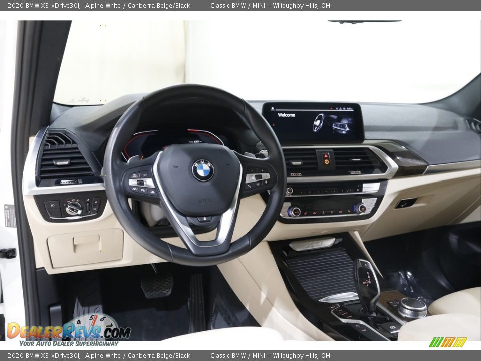 2020 BMW X3 xDrive30i Alpine White / Canberra Beige/Black Photo #6