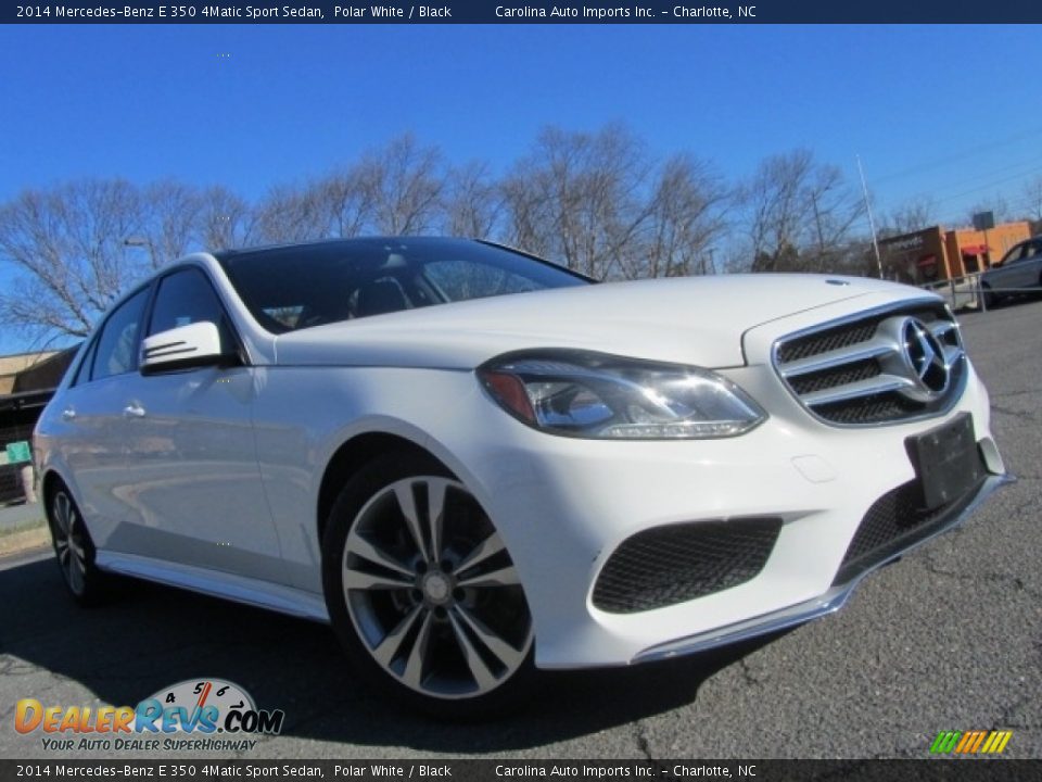 2014 Mercedes-Benz E 350 4Matic Sport Sedan Polar White / Black Photo #1