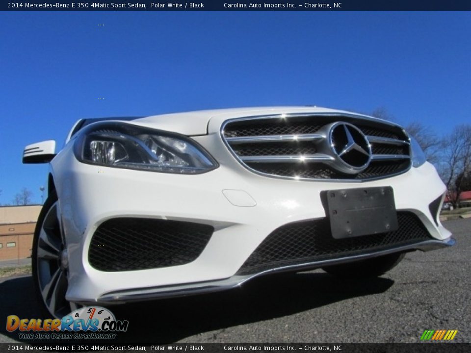 2014 Mercedes-Benz E 350 4Matic Sport Sedan Polar White / Black Photo #2