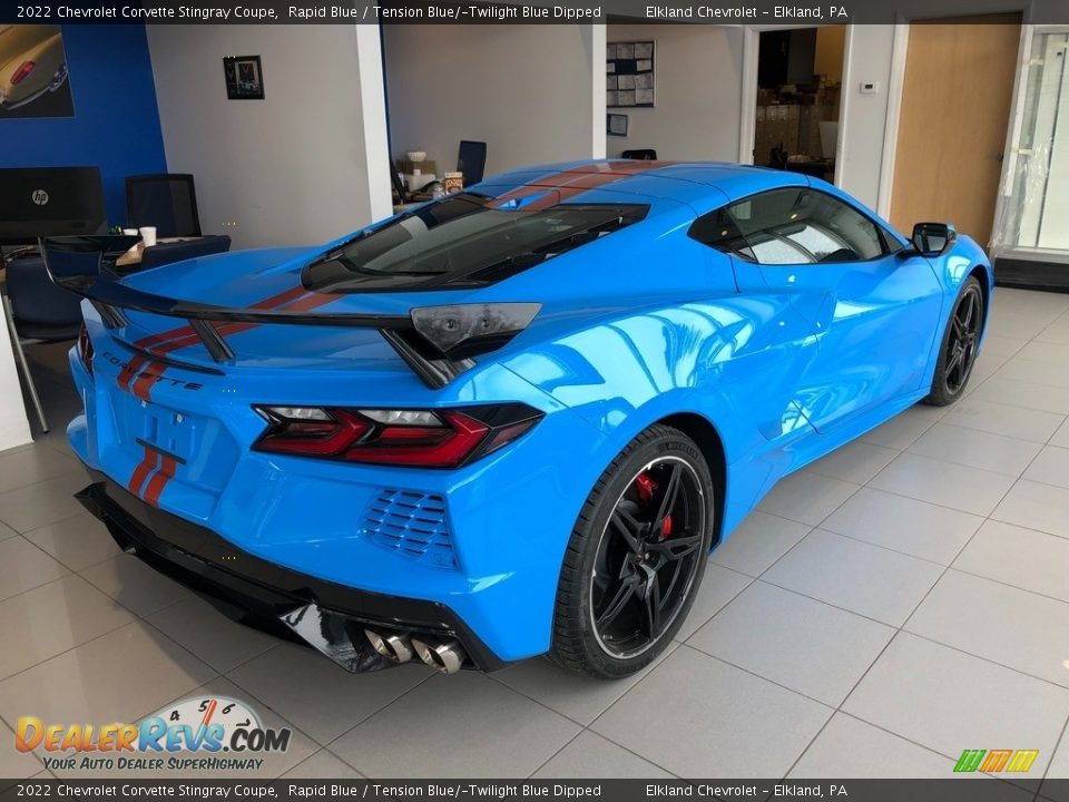 Rapid Blue 2022 Chevrolet Corvette Stingray Coupe Photo #4