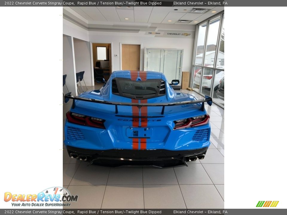 2022 Chevrolet Corvette Stingray Coupe Rapid Blue / Tension Blue/­Twilight Blue Dipped Photo #5
