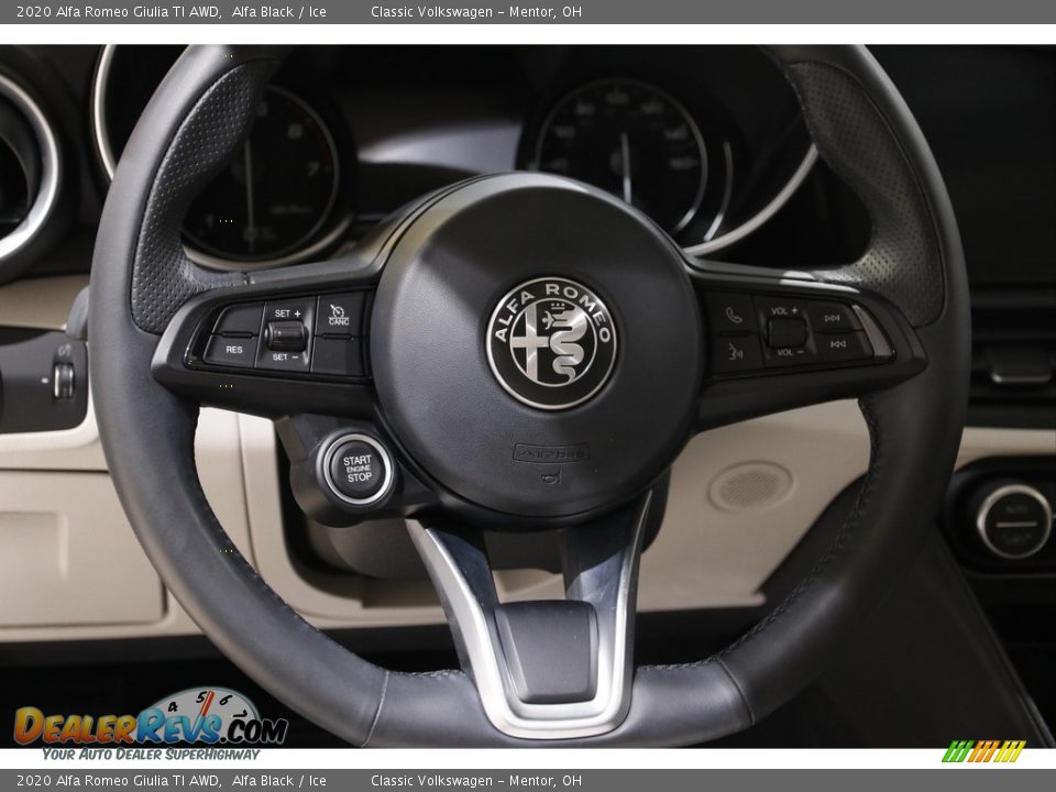 2020 Alfa Romeo Giulia TI AWD Alfa Black / Ice Photo #7