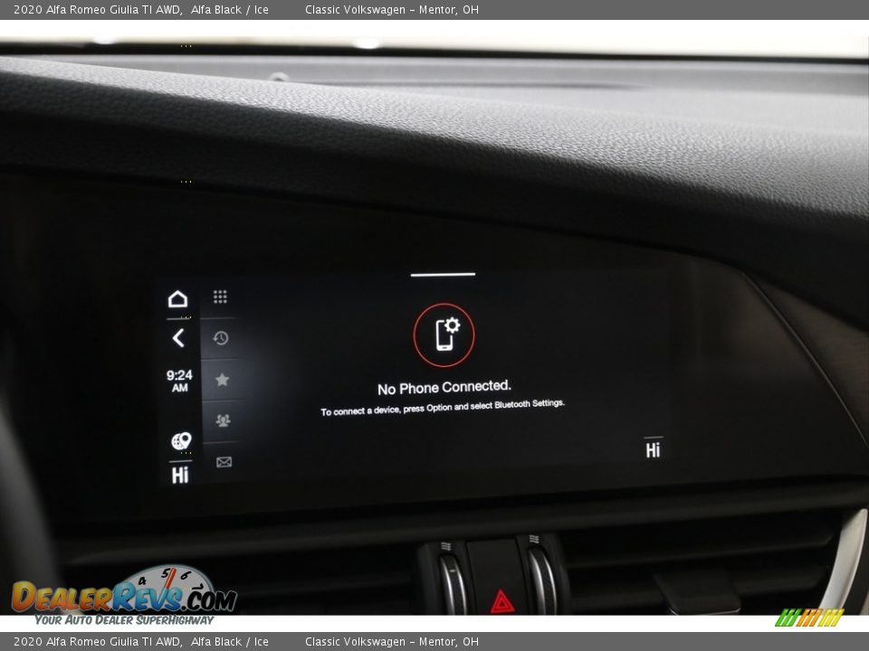 2020 Alfa Romeo Giulia TI AWD Alfa Black / Ice Photo #11