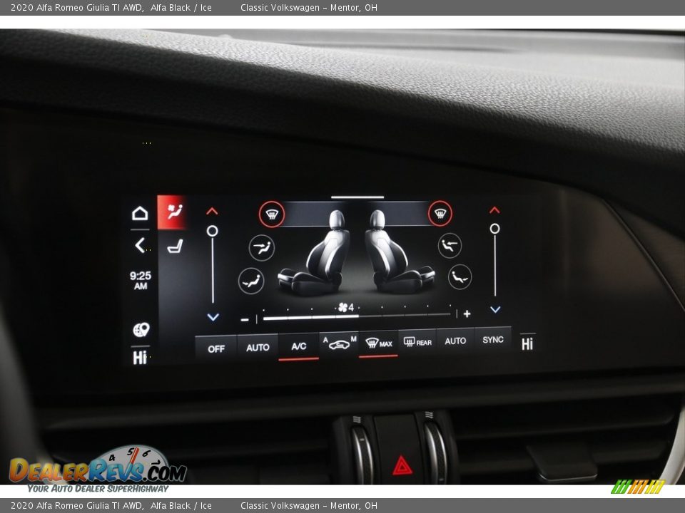 2020 Alfa Romeo Giulia TI AWD Alfa Black / Ice Photo #13