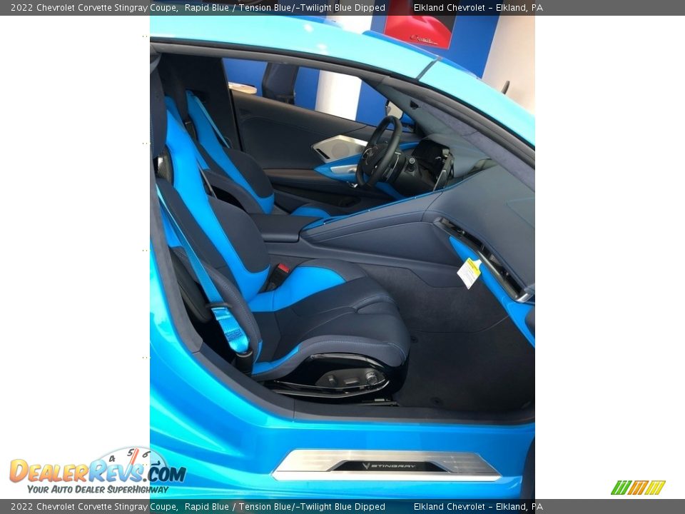 2022 Chevrolet Corvette Stingray Coupe Rapid Blue / Tension Blue/­Twilight Blue Dipped Photo #15