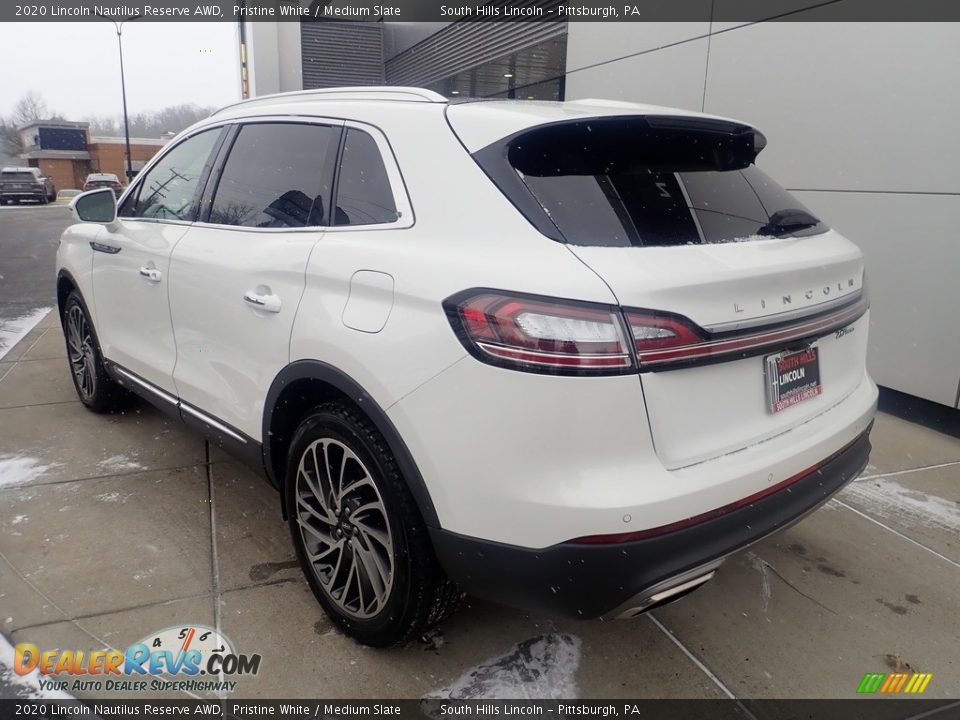 2020 Lincoln Nautilus Reserve AWD Pristine White / Medium Slate Photo #3