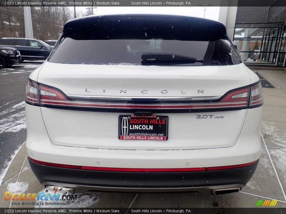 2020 Lincoln Nautilus Reserve AWD Pristine White / Medium Slate Photo #4