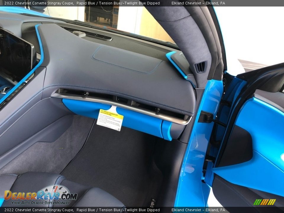 2022 Chevrolet Corvette Stingray Coupe Rapid Blue / Tension Blue/­Twilight Blue Dipped Photo #17