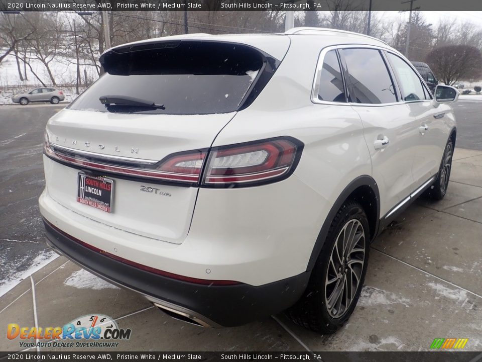 2020 Lincoln Nautilus Reserve AWD Pristine White / Medium Slate Photo #6