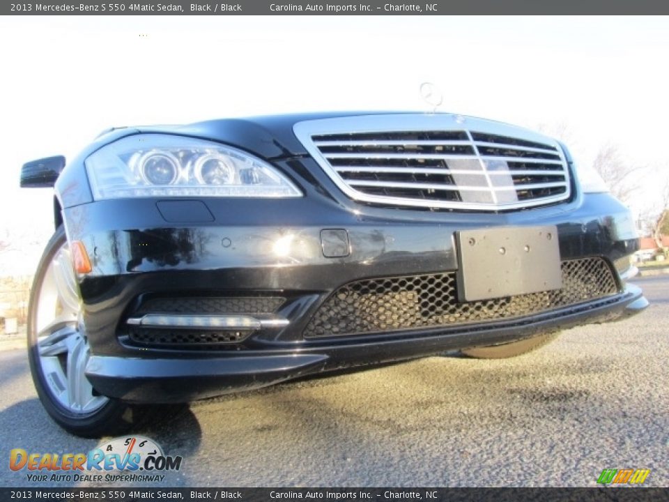 2013 Mercedes-Benz S 550 4Matic Sedan Black / Black Photo #2