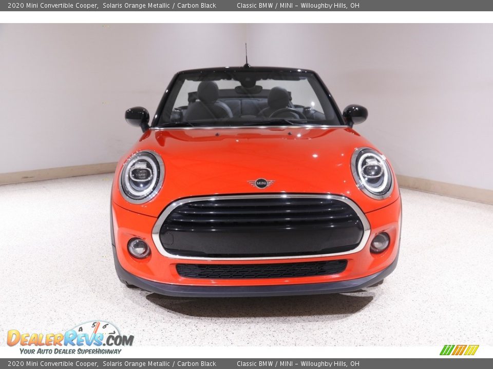 2020 Mini Convertible Cooper Solaris Orange Metallic / Carbon Black Photo #3