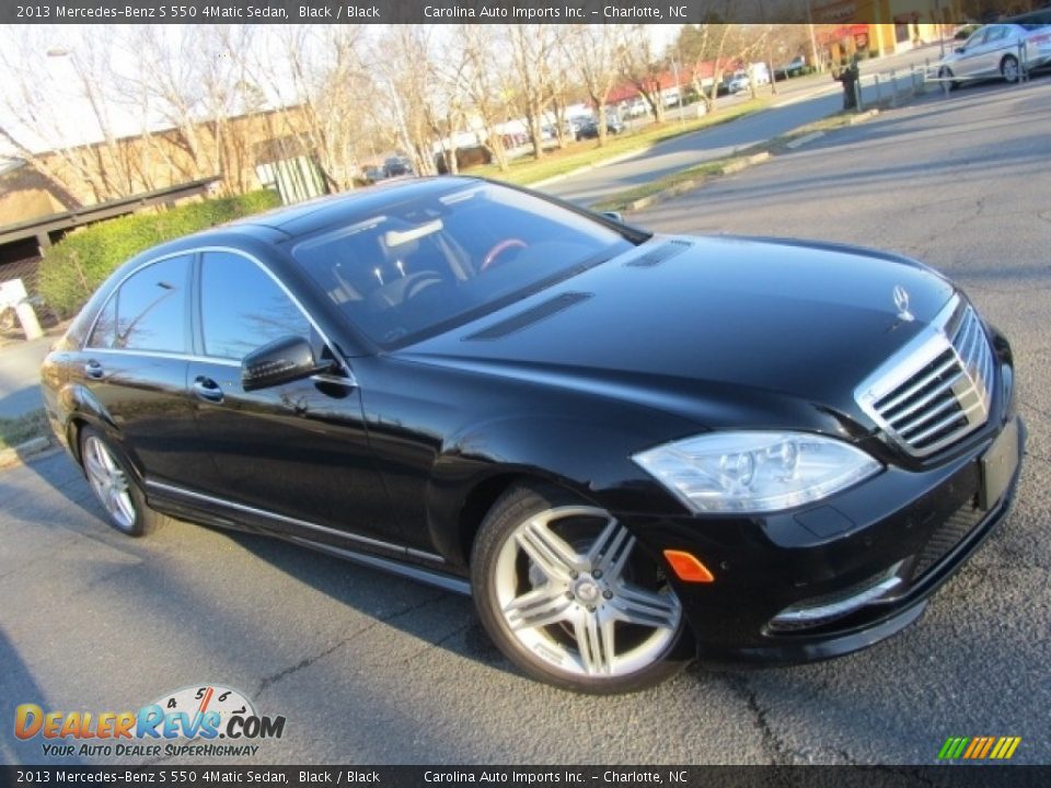 2013 Mercedes-Benz S 550 4Matic Sedan Black / Black Photo #3