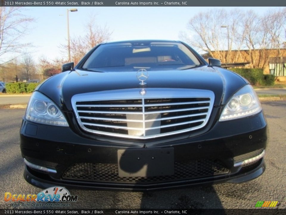 2013 Mercedes-Benz S 550 4Matic Sedan Black / Black Photo #4