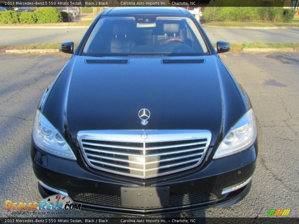 2013 Mercedes-Benz S 550 4Matic Sedan Black / Black Photo #5