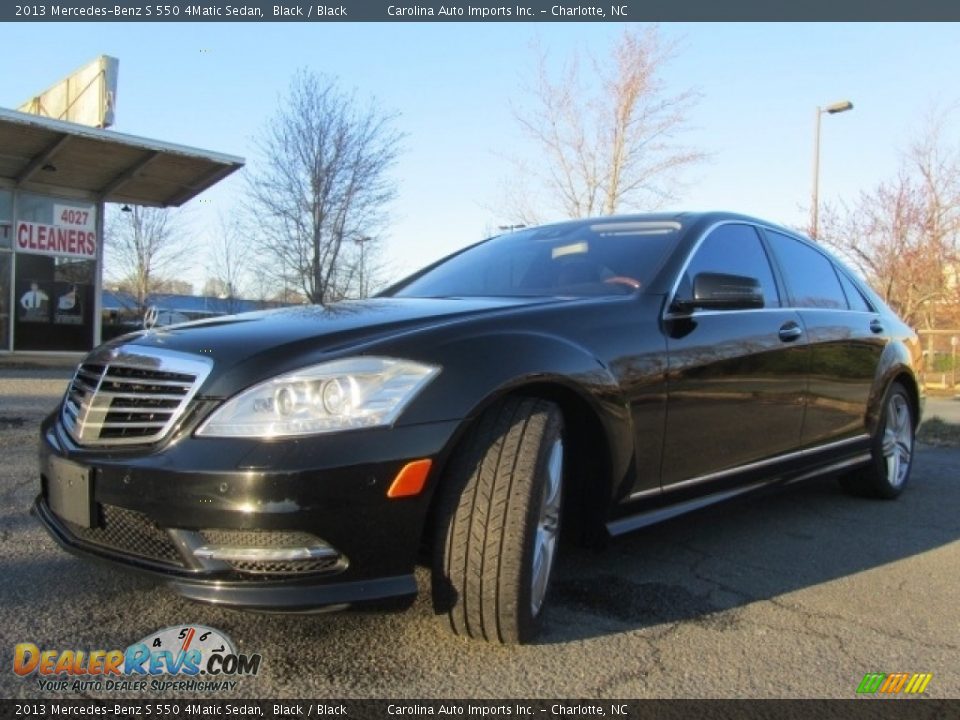 2013 Mercedes-Benz S 550 4Matic Sedan Black / Black Photo #6