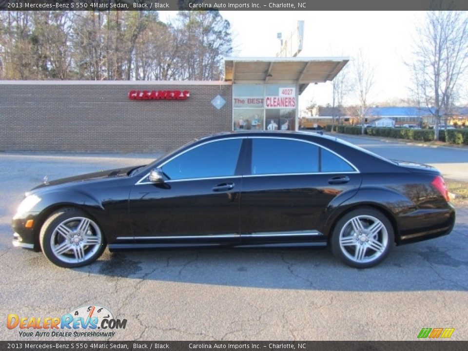 2013 Mercedes-Benz S 550 4Matic Sedan Black / Black Photo #7