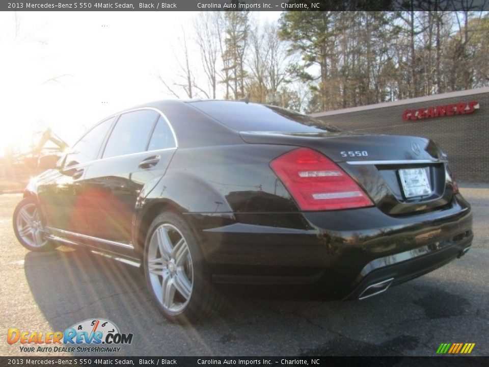 2013 Mercedes-Benz S 550 4Matic Sedan Black / Black Photo #8