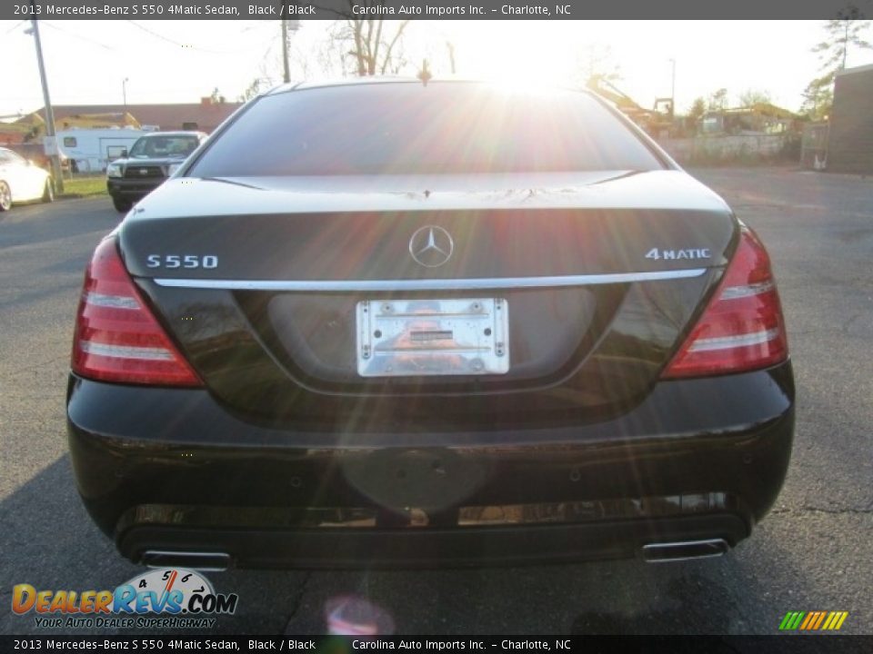 2013 Mercedes-Benz S 550 4Matic Sedan Black / Black Photo #9