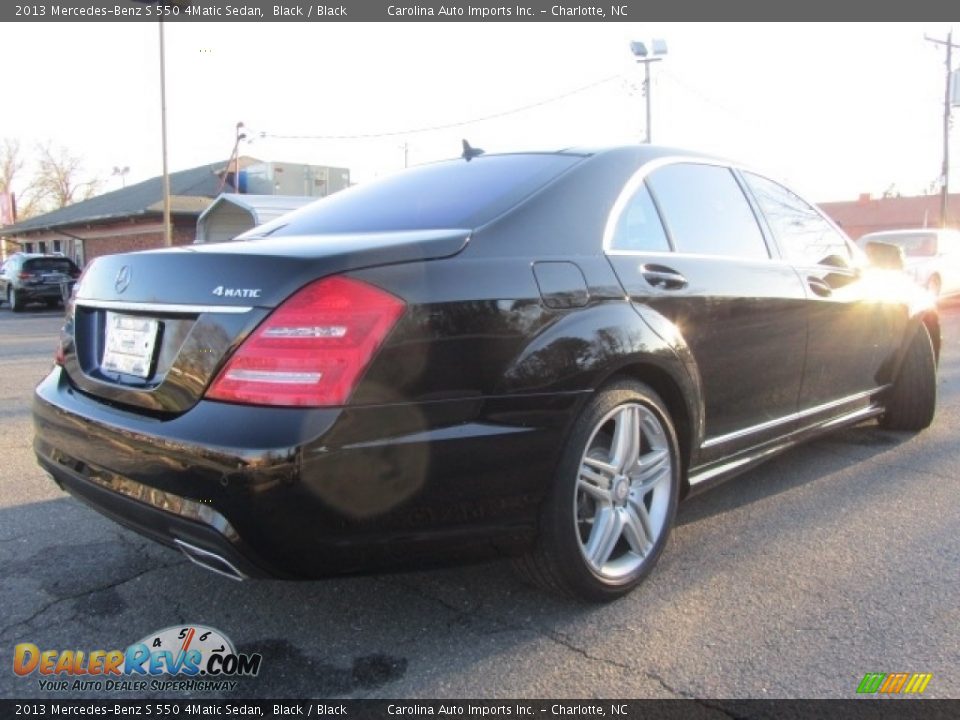 2013 Mercedes-Benz S 550 4Matic Sedan Black / Black Photo #10