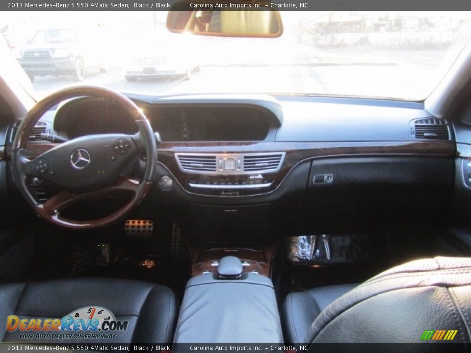 2013 Mercedes-Benz S 550 4Matic Sedan Black / Black Photo #13