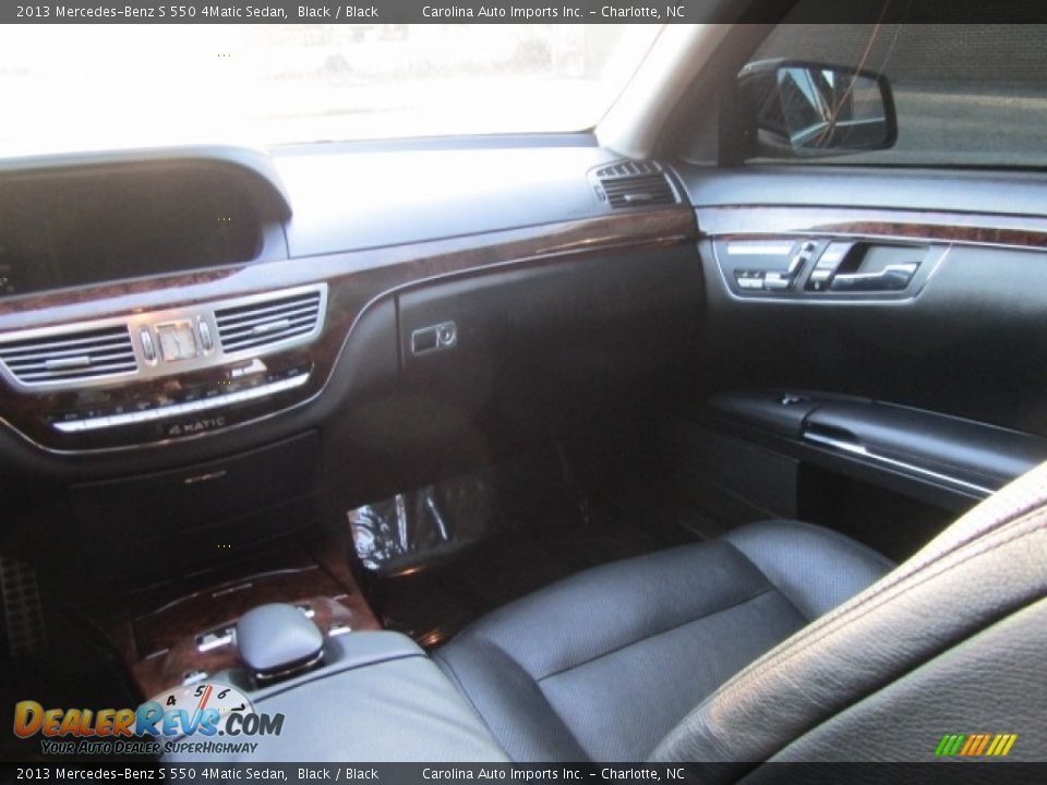 2013 Mercedes-Benz S 550 4Matic Sedan Black / Black Photo #14