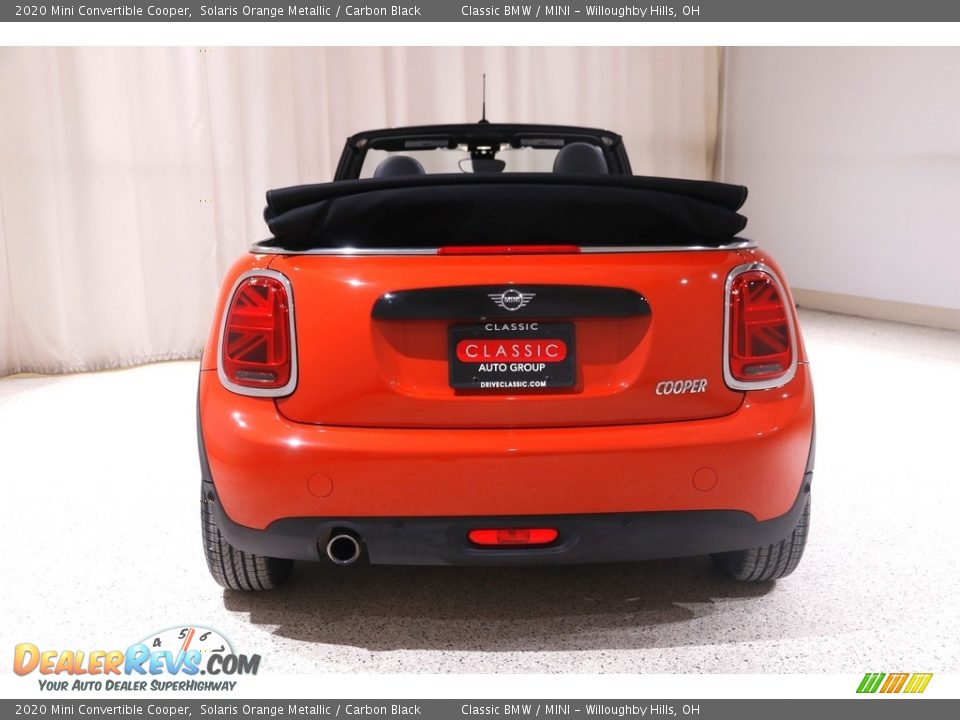 2020 Mini Convertible Cooper Solaris Orange Metallic / Carbon Black Photo #20