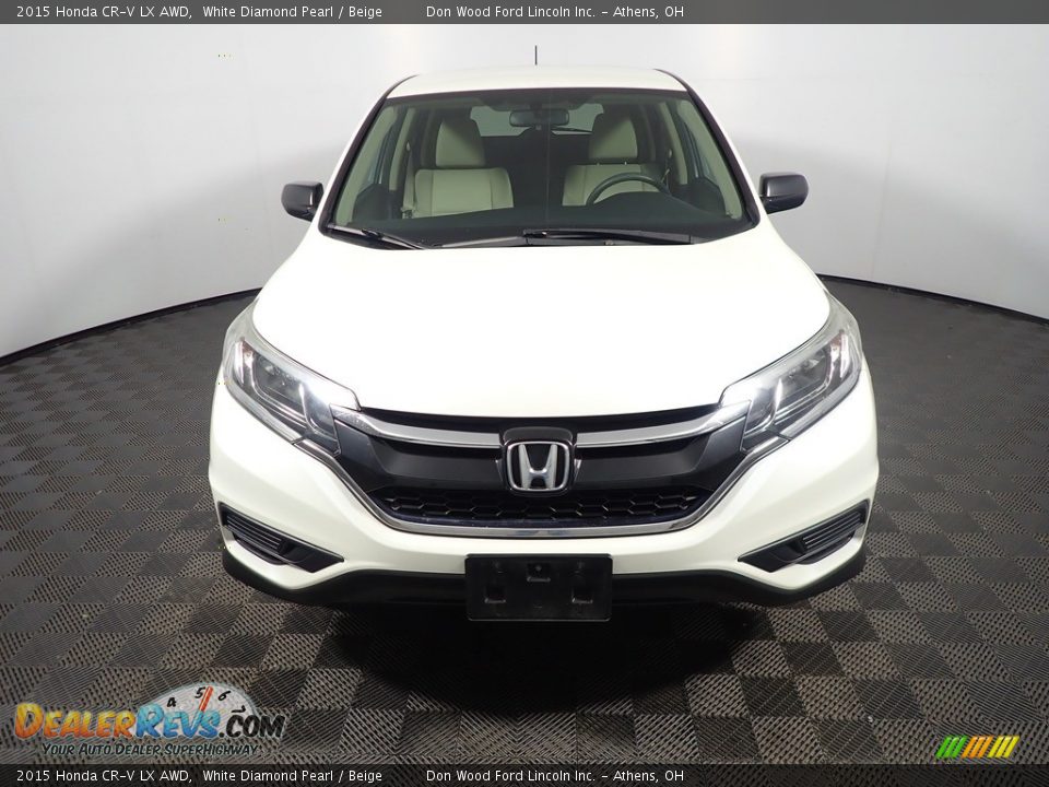 2015 Honda CR-V LX AWD White Diamond Pearl / Beige Photo #5